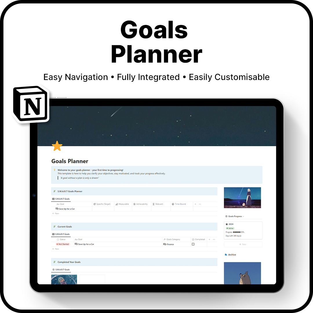 Studio Ghibli Theme - Goals Planner – Mayclo