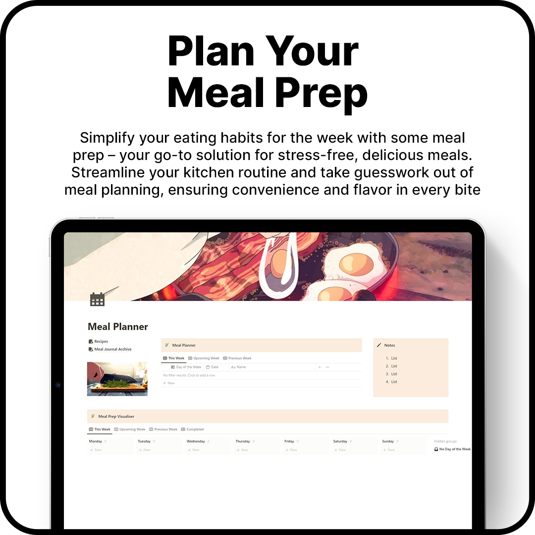 Anime Theme - Meal Planner