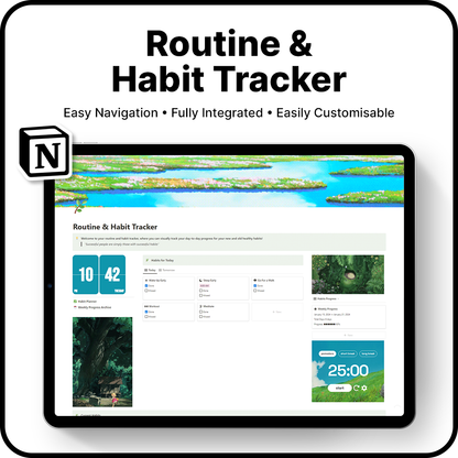 Studio Ghibli Theme - Routine & Habit Tracker